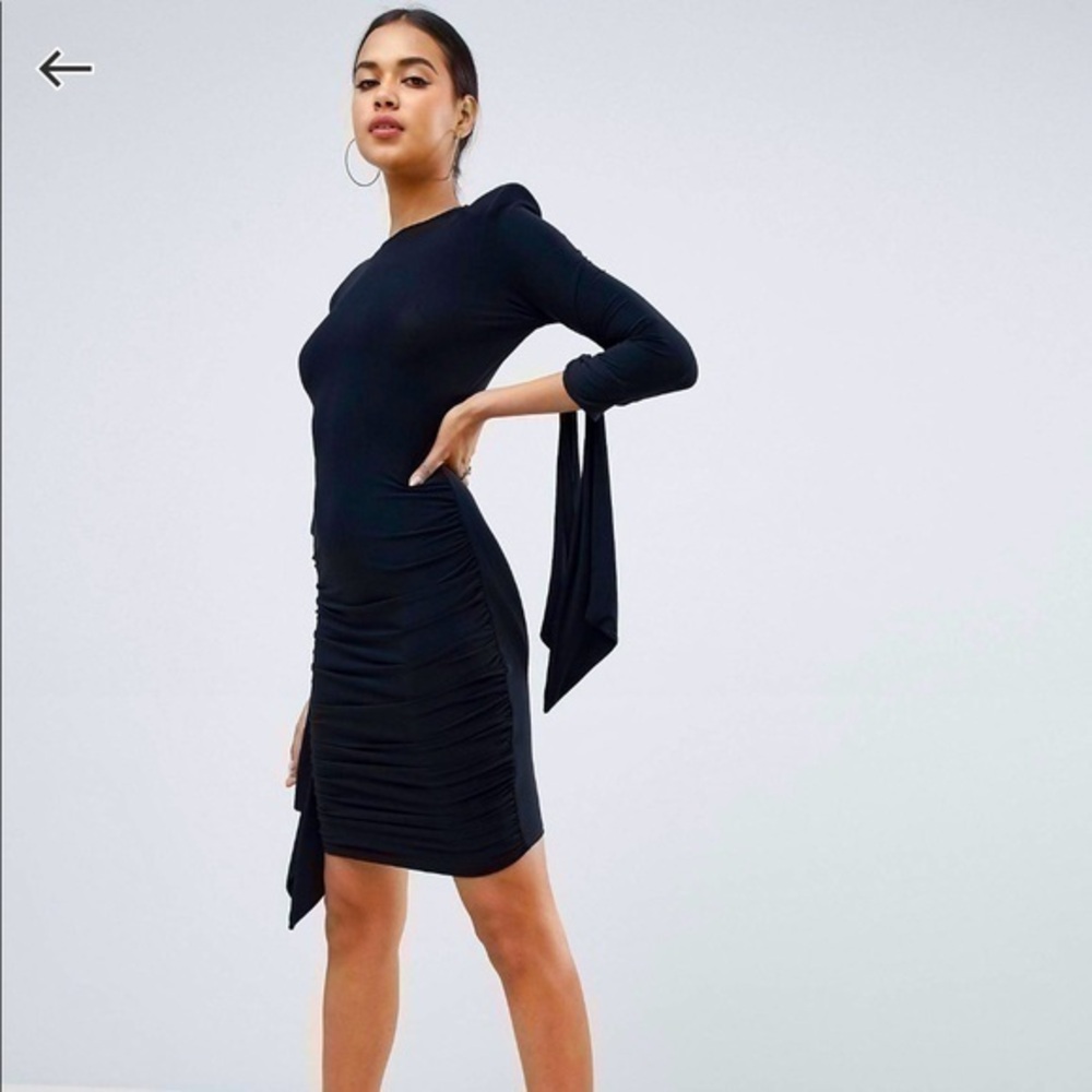 NWT Club L mini dress with drape sleeves